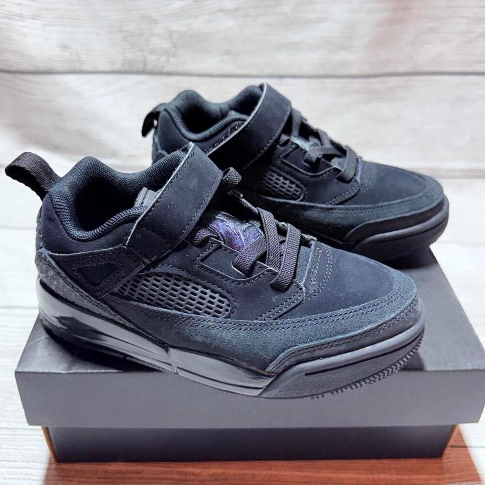 Jordan Spizike Low PS Black Anthracite Kids Sneakers Size 12C